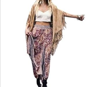 NWT Free People Show Off Your Skirt, Sand Combo XS